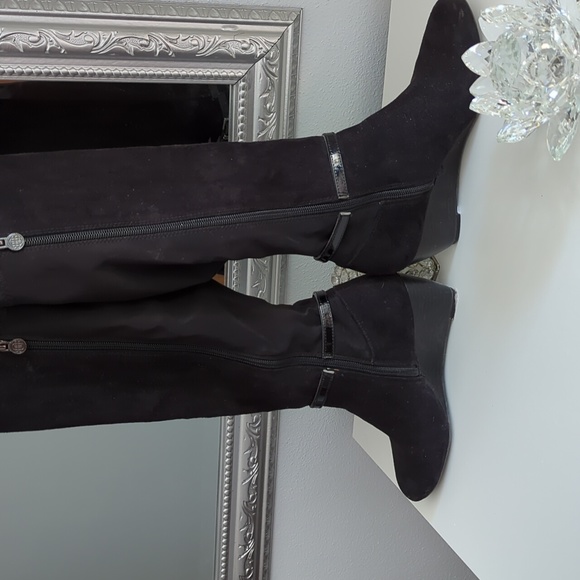 Black wedge boots - Picture 3 of 4